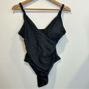 SHEIN Maternity One Piece Bathing Suit Swimsuit Black